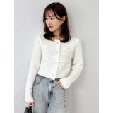 ツイードライクショートニットジャケット | dazzlin | 詳細画像32