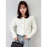 ツイードライクショートニットジャケット | dazzlin | 詳細画像33