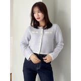 ツイードライクショートニットジャケット | dazzlin | 詳細画像7