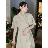 【WEB限定カラーあり】ケープトレンチミニワンピース | dazzlin | 詳細画像33 