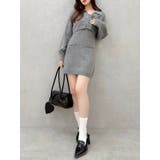 2ピースニットミニワンピース | dazzlin | 詳細画像48 