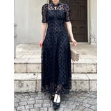 ネックツイスト刺繍レースドレス | dazzlin | 詳細画像11 