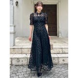 ネックツイスト刺繍レースドレス | dazzlin | 詳細画像12 