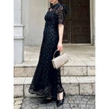 ネックツイスト刺繍レースドレス | dazzlin | 詳細画像13 