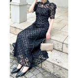 ネックツイスト刺繍レースドレス | dazzlin | 詳細画像14 