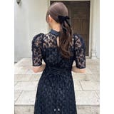 ネックツイスト刺繍レースドレス | dazzlin | 詳細画像18 