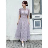 ネックツイスト刺繍レースドレス | dazzlin | 詳細画像2 