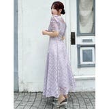 ネックツイスト刺繍レースドレス | dazzlin | 詳細画像20 
