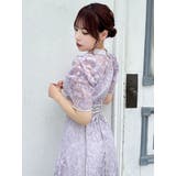 ネックツイスト刺繍レースドレス | dazzlin | 詳細画像25 