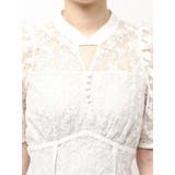 ネックツイスト刺繍レースドレス | dazzlin | 詳細画像30 