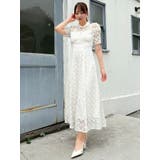 ネックツイスト刺繍レースドレス | dazzlin | 詳細画像5 