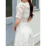 ネックツイスト刺繍レースドレス | dazzlin | 詳細画像9 