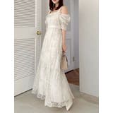 【藤井サチコラボ】ラメ刺繍チュール2WAYスリーブドレス | dazzlin | 詳細画像12