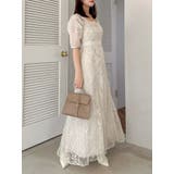 【藤井サチコラボ】ラメ刺繍チュール2WAYスリーブドレス | dazzlin | 詳細画像23