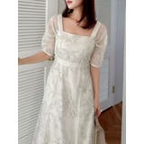 【藤井サチコラボ】ラメ刺繍チュール2WAYスリーブドレス | dazzlin | 詳細画像28