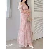 【藤井サチコラボ】ラメ刺繍チュール2WAYスリーブドレス | dazzlin | 詳細画像34