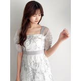 【藤井サチコラボ】ラメ刺繍チュール2WAYスリーブドレス | dazzlin | 詳細画像49