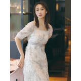 【藤井サチコラボ】ラメ刺繍チュール2WAYスリーブドレス | dazzlin | 詳細画像5