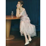 ピンク | 【藤井サチコラボ】ラメ刺繍チュール2WAYスリーブドレス | dazzlin