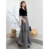 【藤井サチコラボ】パワショルドッキングワンピース | dazzlin | 詳細画像12 