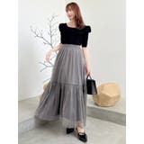 【藤井サチコラボ】パワショルドッキングワンピース | dazzlin | 詳細画像14 