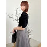 【藤井サチコラボ】パワショルドッキングワンピース | dazzlin | 詳細画像19 