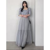 【藤井サチコラボ】パワショルドッキングワンピース | dazzlin | 詳細画像25 