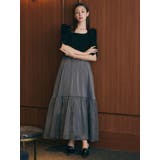 【藤井サチコラボ】パワショルドッキングワンピース | dazzlin | 詳細画像3 