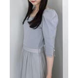 【藤井サチコラボ】パワショルドッキングワンピース | dazzlin | 詳細画像30 