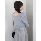 【藤井サチコラボ】パワショルドッキングワンピース | dazzlin | 詳細画像31 