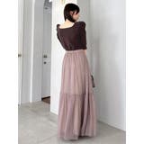 【藤井サチコラボ】パワショルドッキングワンピース | dazzlin | 詳細画像38 