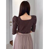 【藤井サチコラボ】パワショルドッキングワンピース | dazzlin | 詳細画像40 