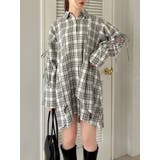 グレー | シャツイレフレアミニワンピース | dazzlin