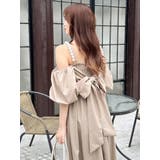 【吉田朱里】パール2wayボリュームワンピース | dazzlin | 詳細画像11 