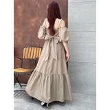 【吉田朱里】パール2wayボリュームワンピース | dazzlin | 詳細画像42 