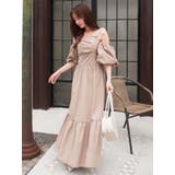 【吉田朱里】パール2wayボリュームワンピース | dazzlin | 詳細画像7 