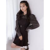 長袖レイヤードシャツミニワンピース | dazzlin | 詳細画像2