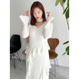 アシメフリルレースワンピース | dazzlin | 詳細画像13