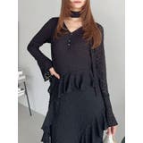 アシメフリルレースワンピース | dazzlin | 詳細画像23