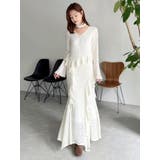 アシメフリルレースワンピース | dazzlin | 詳細画像6