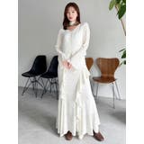 アシメフリルレースワンピース | dazzlin | 詳細画像7