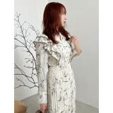 【WEB限定カラーあり】ダブルフリルフラワープリーツワンピース | dazzlin | 詳細画像12 