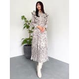 【WEB限定カラーあり】ダブルフリルフラワープリーツワンピース | dazzlin | 詳細画像15 