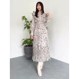 【WEB限定カラーあり】ダブルフリルフラワープリーツワンピース | dazzlin | 詳細画像17 