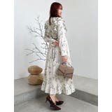 【WEB限定カラーあり】ダブルフリルフラワープリーツワンピース | dazzlin | 詳細画像7 