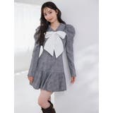 バルーンチェックミニワンピース | dazzlin | 詳細画像1 