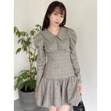 バルーンチェックミニワンピース | dazzlin | 詳細画像30 