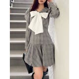 バルーンチェックミニワンピース | dazzlin | 詳細画像6 