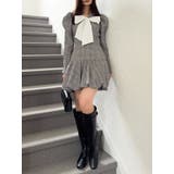 バルーンチェックミニワンピース | dazzlin | 詳細画像8 