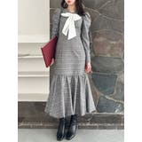 ミックス | バルーンチェックワンピース | dazzlin